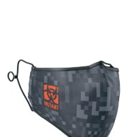 Re-Usable Digital Dark Grey Camo 2 Layer Super Air Mask