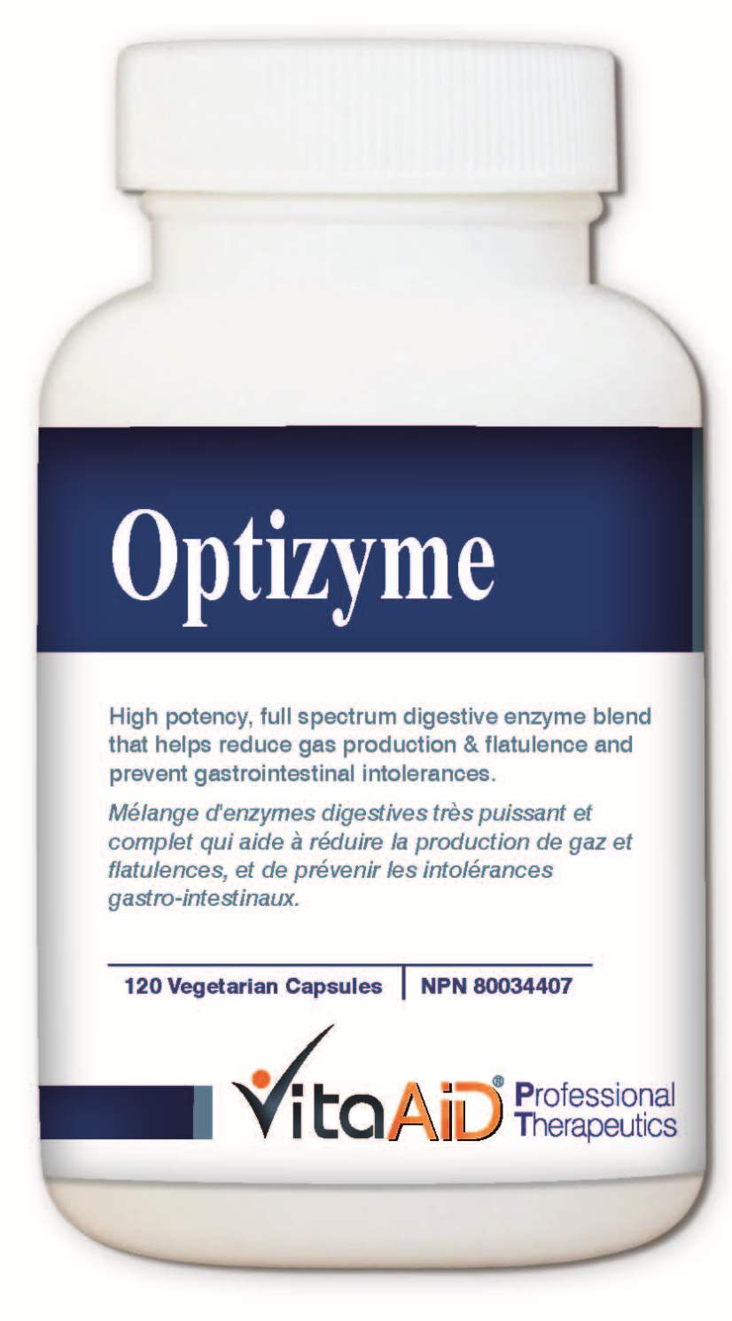 Optizyme (L) 120 Vegetable Capsules Vita Aid - Bodycrafters