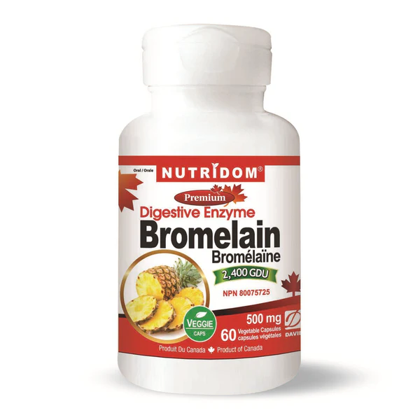 Bromelain 2400 GDU 500mg Nutridom Bodycrafters