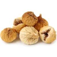 Close-up of plump dried figs, showcasing their rich texture and deep color.