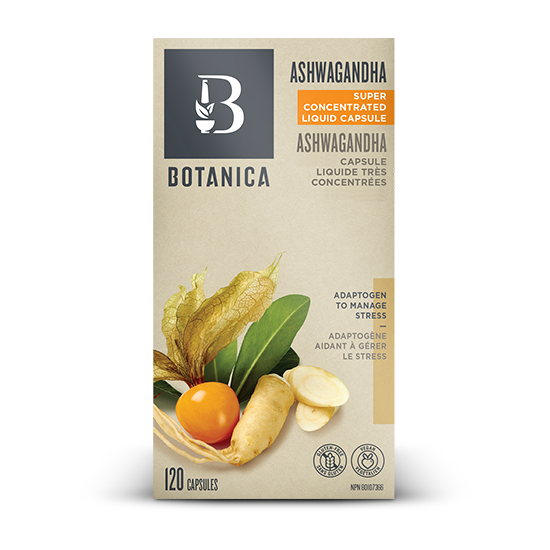 Ashwagandha Liquid Capsules 120caps at Bodycrafters.ca