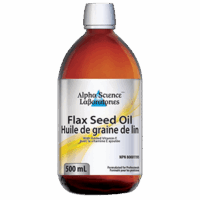Flax Seed Oil 500 mL Alpha Science Labs