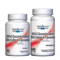 MSM & D-Glucosamine Sulphate 90 Vcap Alpha Science Labs